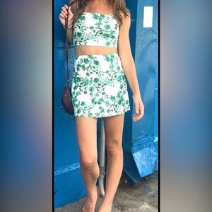 Floral Print Two-Piece Set
